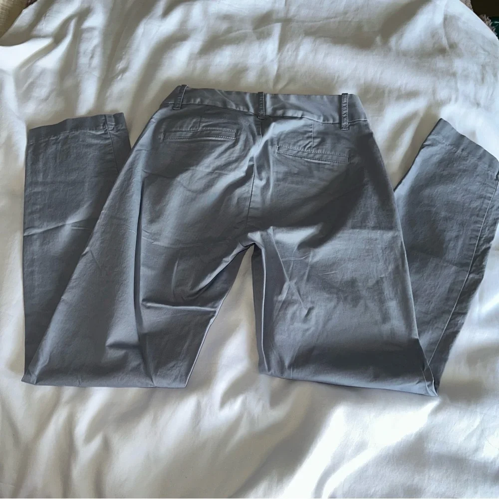 Gray Stretch Chino Pants